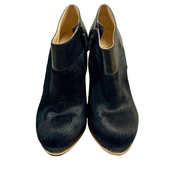 COLE HAAN "Sophie" calf hair boots with gold heel (9) - Picture 5 of 10